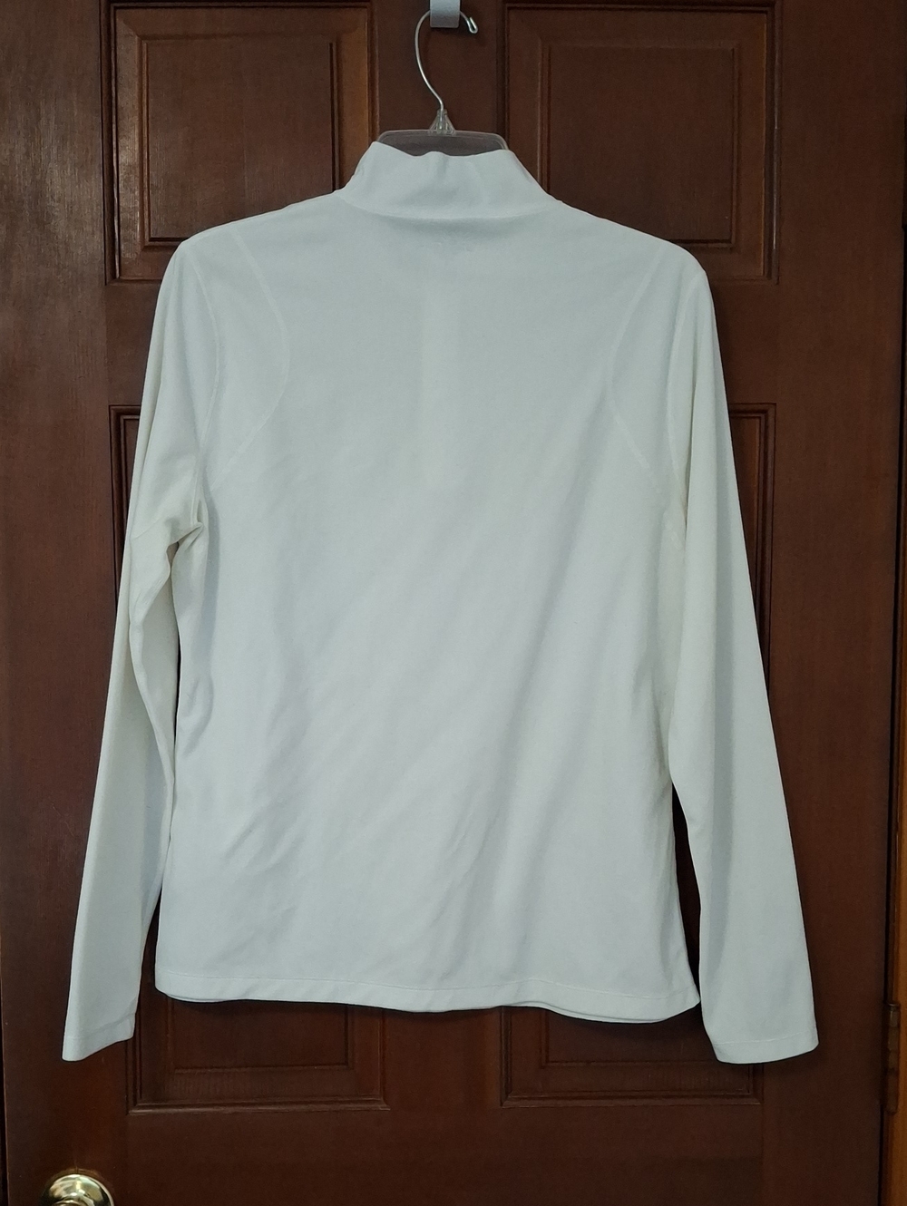 Paradox Fleece Lightweight White Quarter-Zip Pullover Size Med Womens Baselayer - Picture 4 of 4